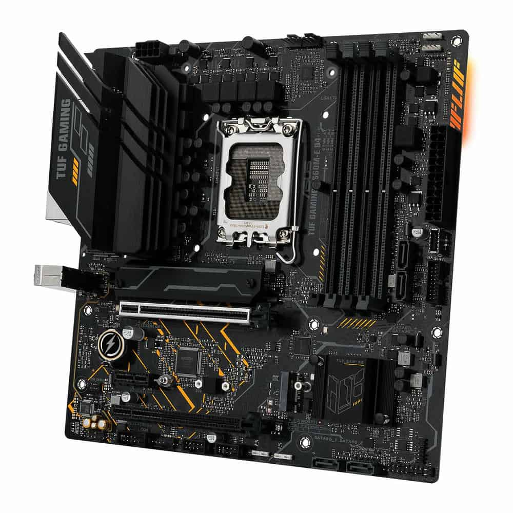 (image for) ASUS TUF GAMING B660M-E D4 Intel B660 PCIe 4.0 mATX Motherboard